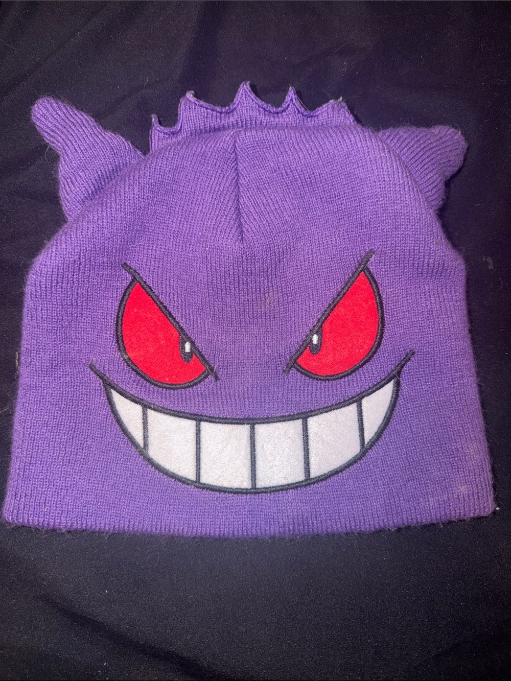 Purple Gengar-Inspired Kids Beanie Hat Pokémon